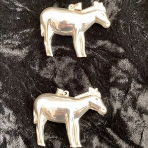 Sterling silver 925 donkey pendant
